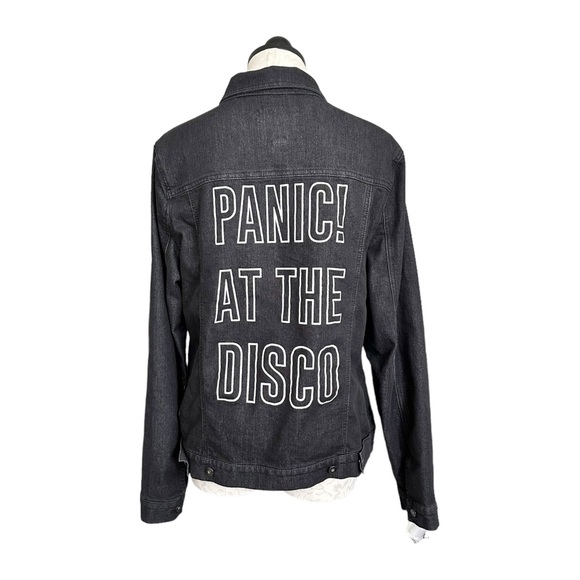 Hot Topic Panic at the Disco Denim Jacket Button Front & Cuffs & Waist Size 2XL - Picture 7 of 16